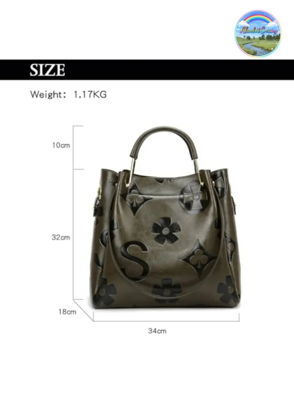 Floral Embossed Vegan Leather Top Handle Handbag Set Large Shoulder Tote